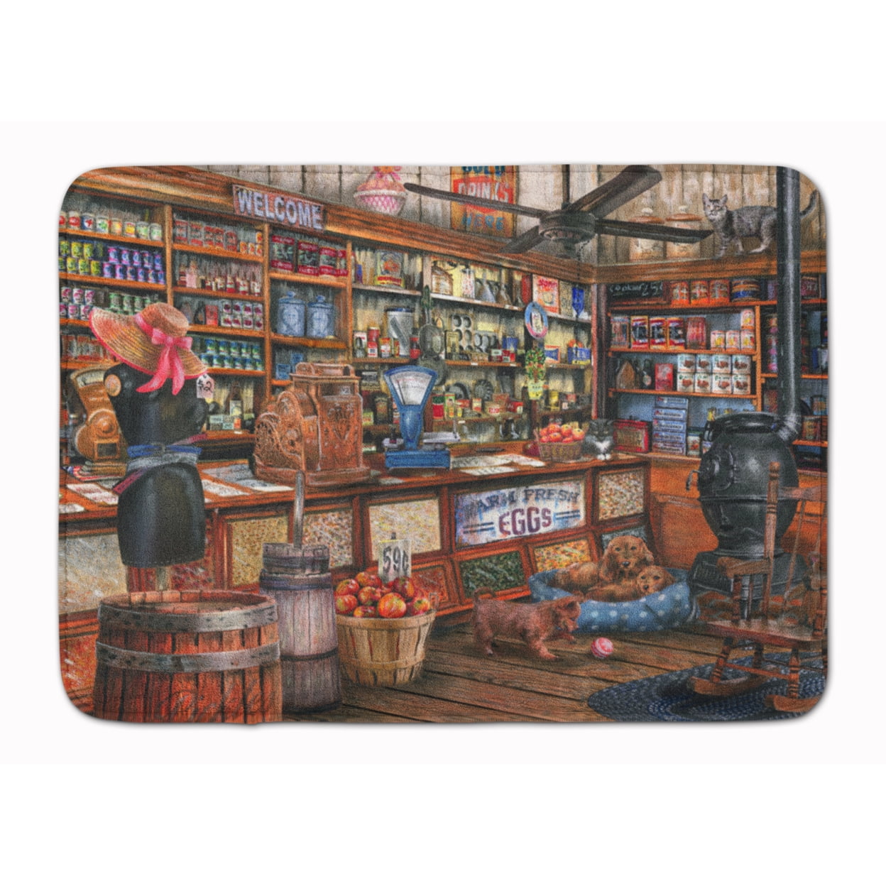 PTW2014RUG The Good Old Days Machine Washable Memory Foam Mat