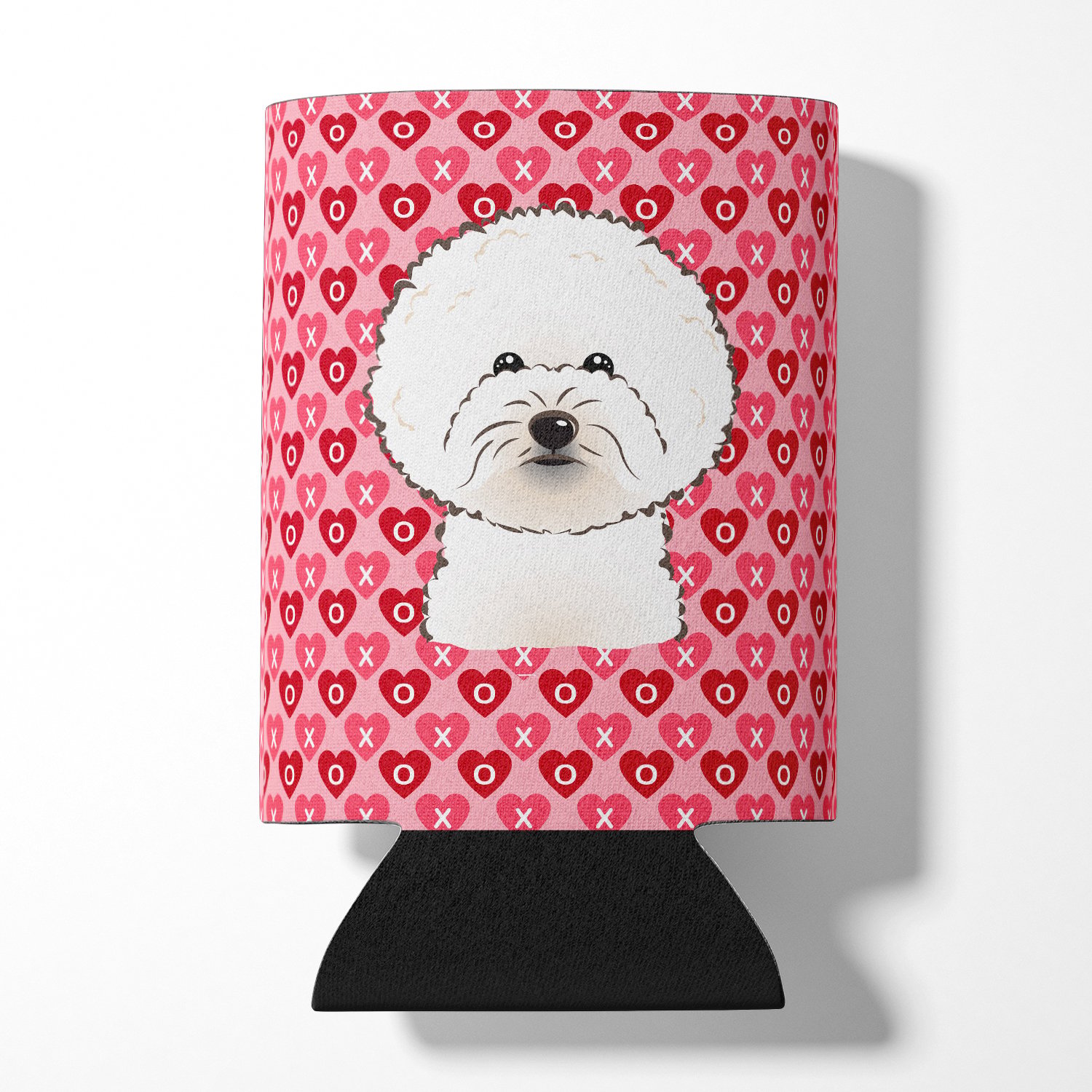 Bichon Frise Hearts Can or Bottle Hugger