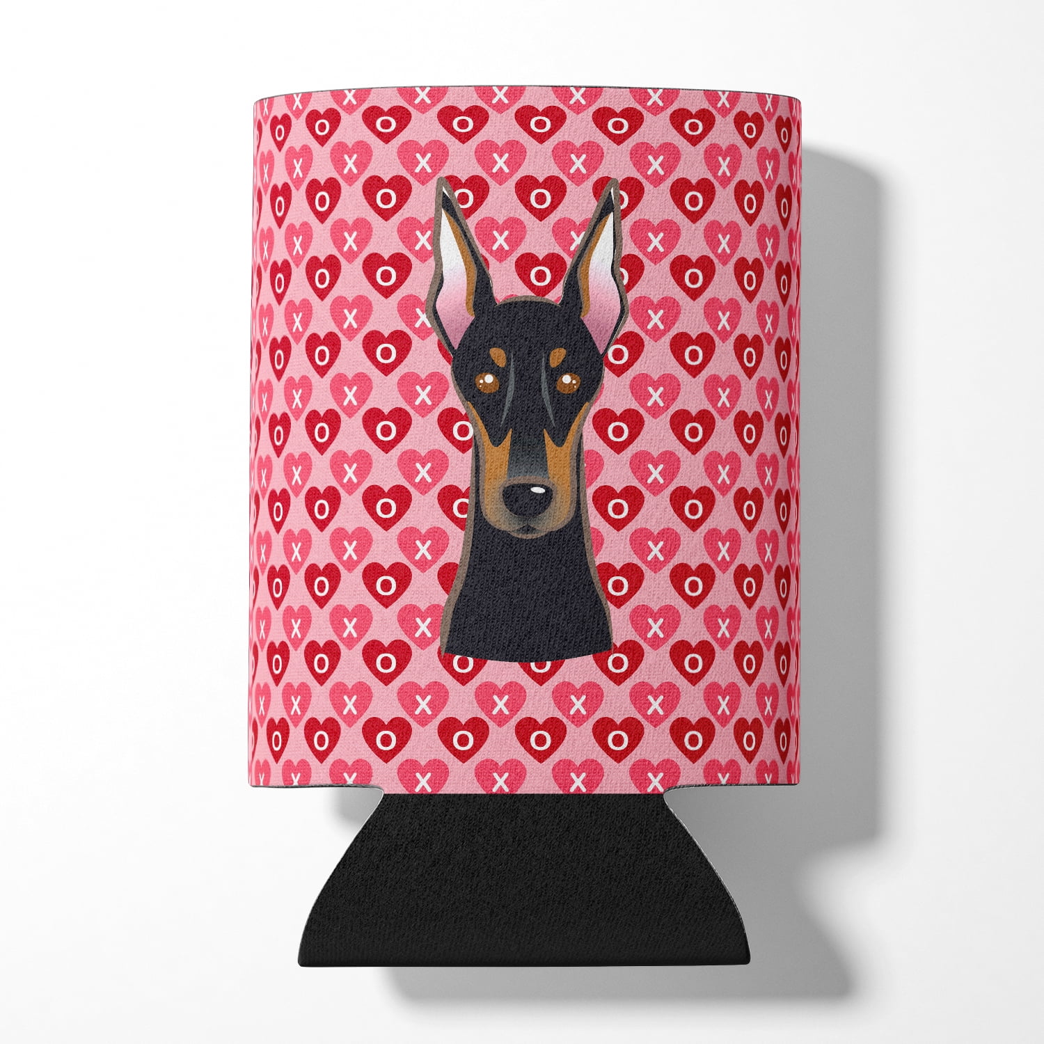 Doberman Pinscher Hearts Can or Bottle Hugger