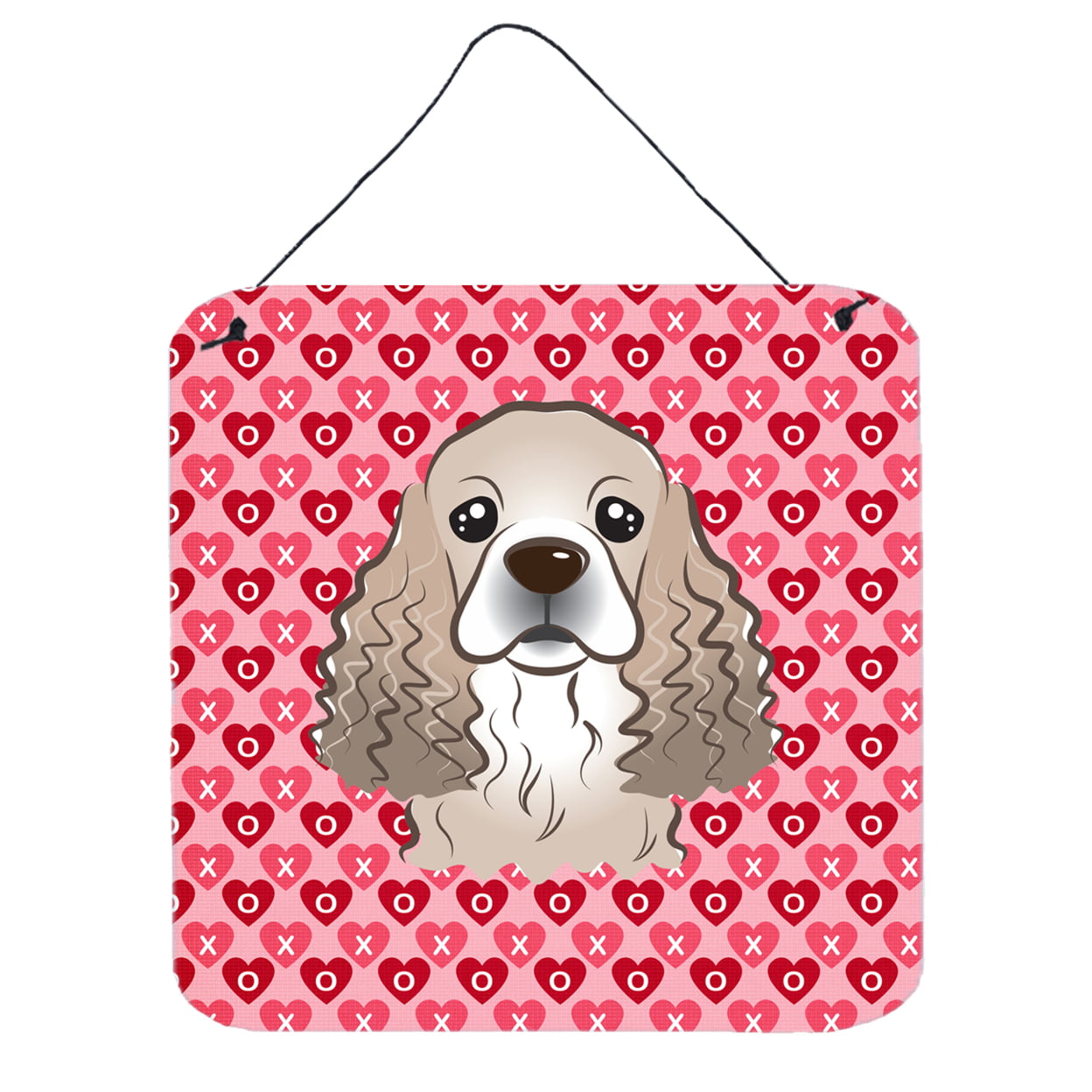Cocker Spaniel Hearts Wall or Door Hanging Prints
