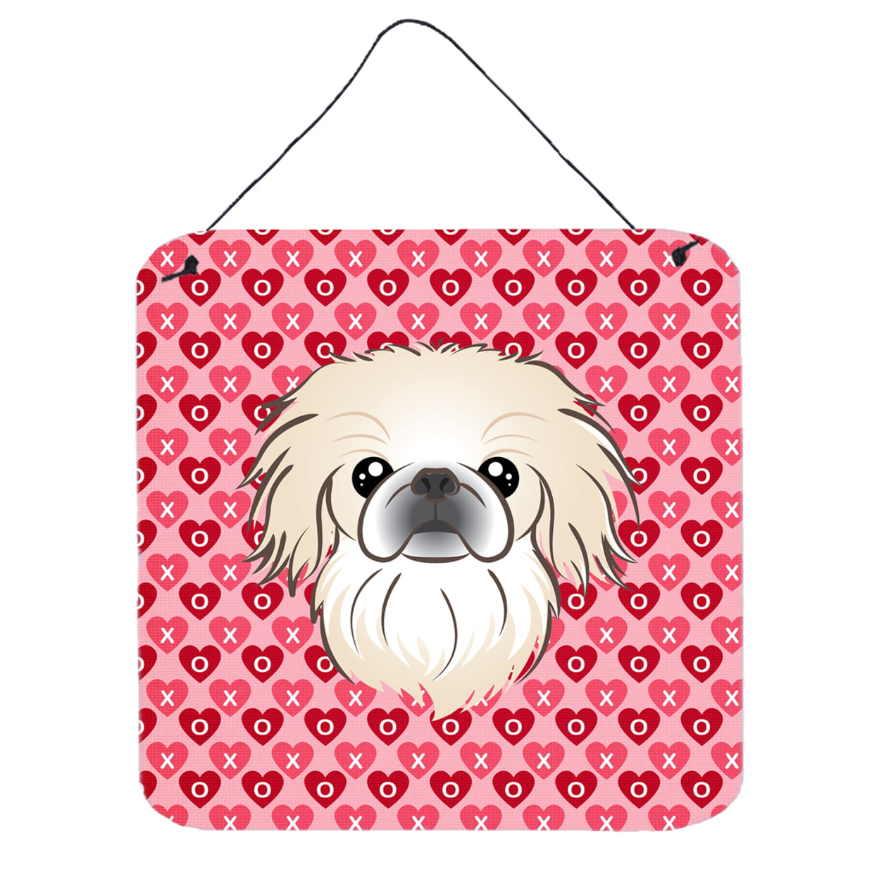Pekingese Hearts Wall or Door Hanging Prints