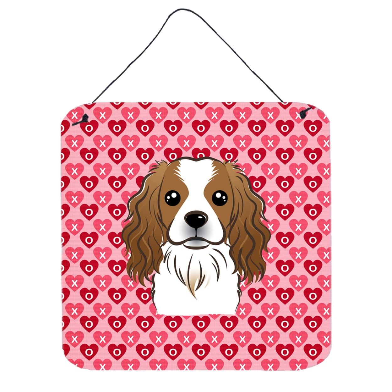 Cavalier Spaniel Hearts Wall or Door Hanging Prints