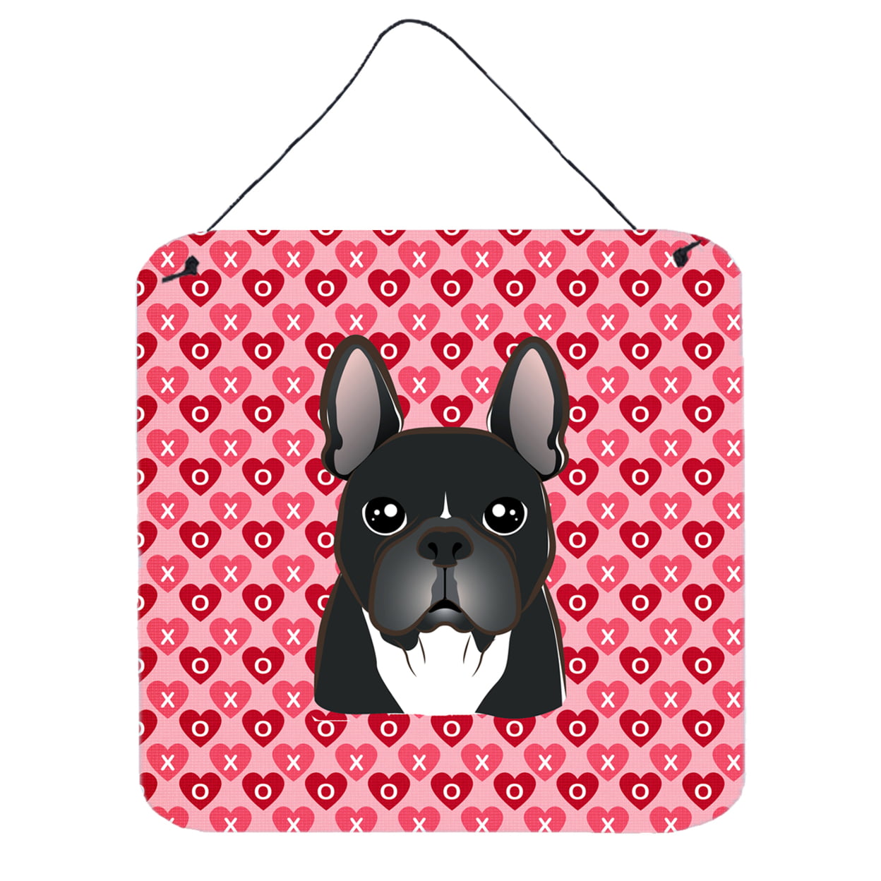 French Bulldog Hearts Wall or Door Hanging Prints