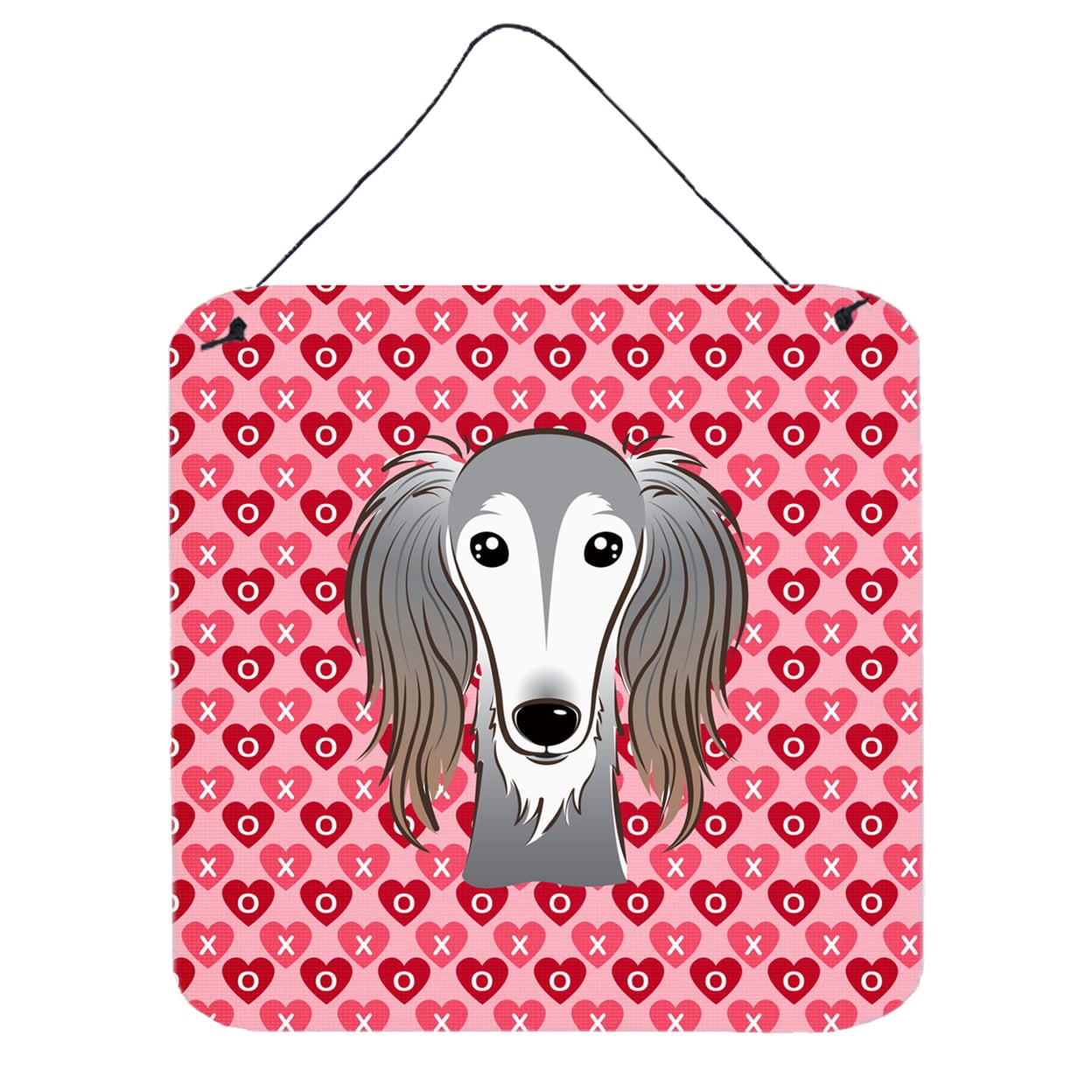 Saluki Hearts Wall or Door Hanging Prints