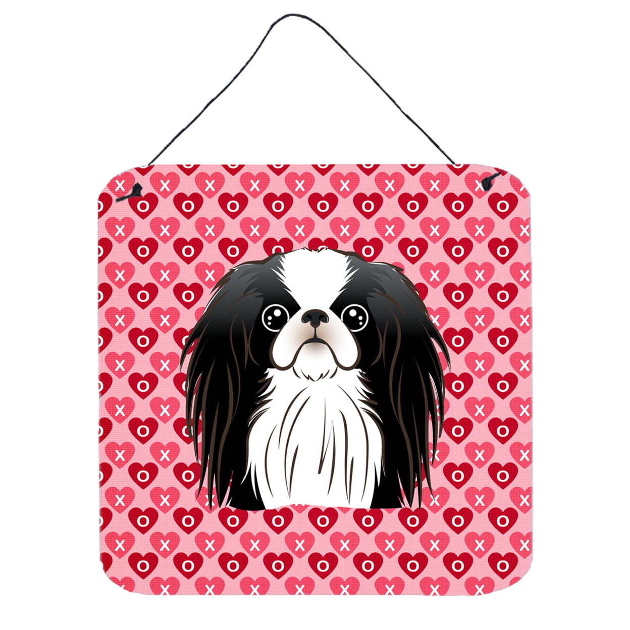 Japanese Chin Hearts Wall or Door Hanging Prints
