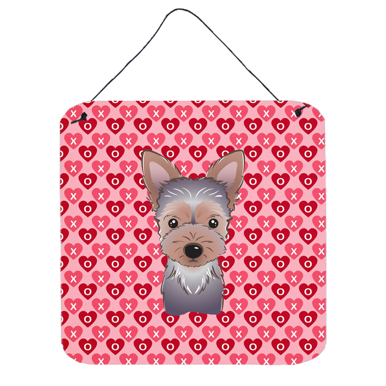 Yorkie Puppy Hearts Wall or Door Hanging Prints