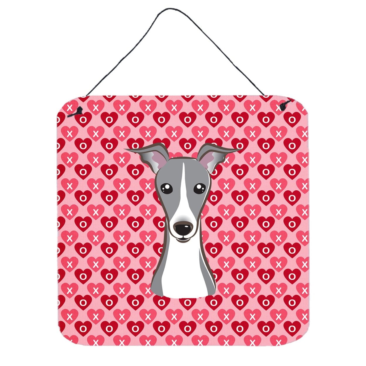 Italian Greyhound Hearts Wall or Door Hanging Prints