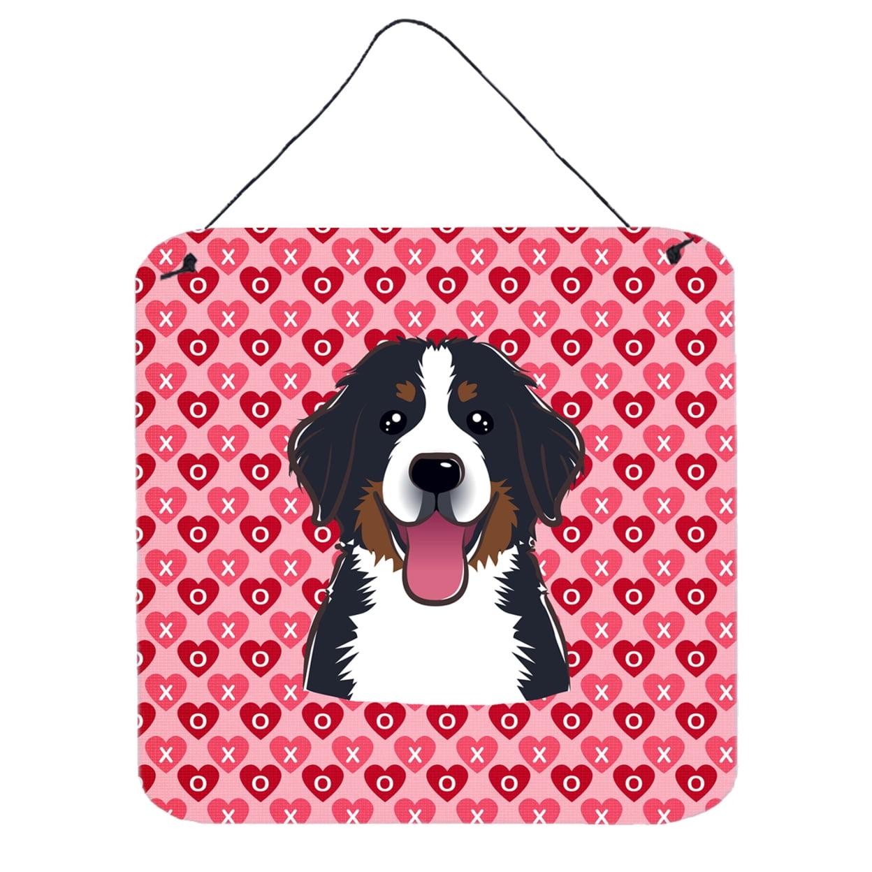 Bernese Mountain Dog Hearts Wall or Door Hanging Prints