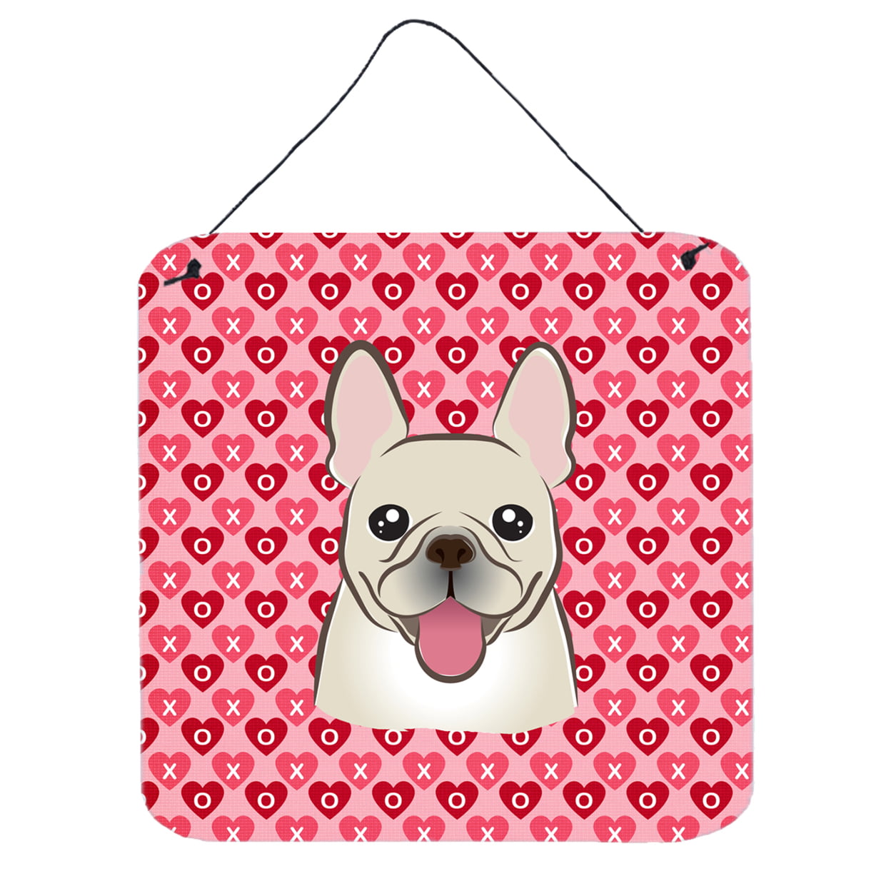 French Bulldog Hearts Wall or Door Hanging Prints