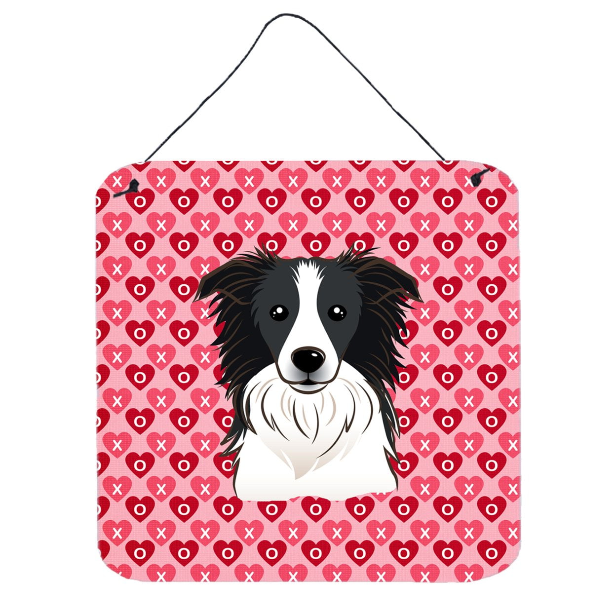 Border Collie Hearts Wall or Door Hanging Prints
