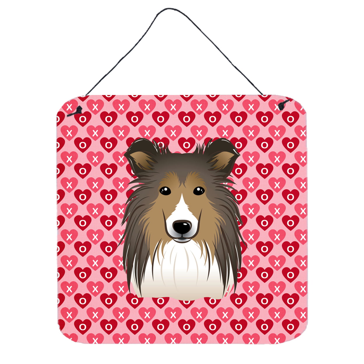 Sheltie Hearts Wall or Door Hanging Prints