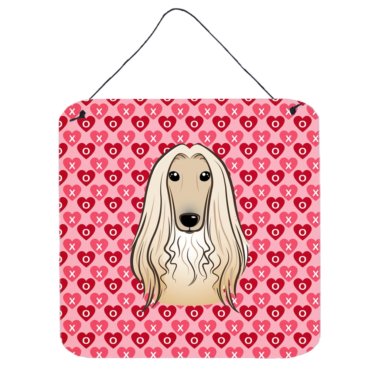 Afghan Hound Hearts Wall or Door Hanging Prints