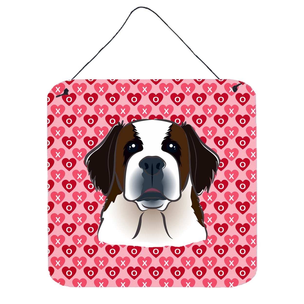Saint Bernard Hearts Wall or Door Hanging Prints