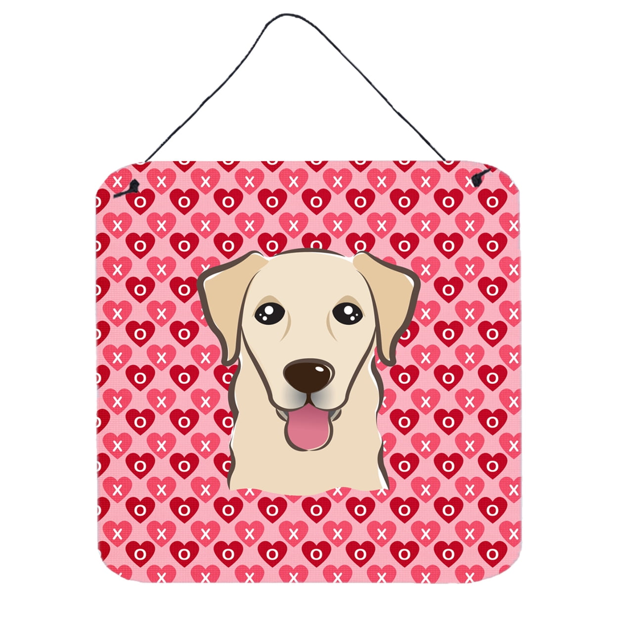 Golden Retriever Hearts Wall or Door Hanging Prints