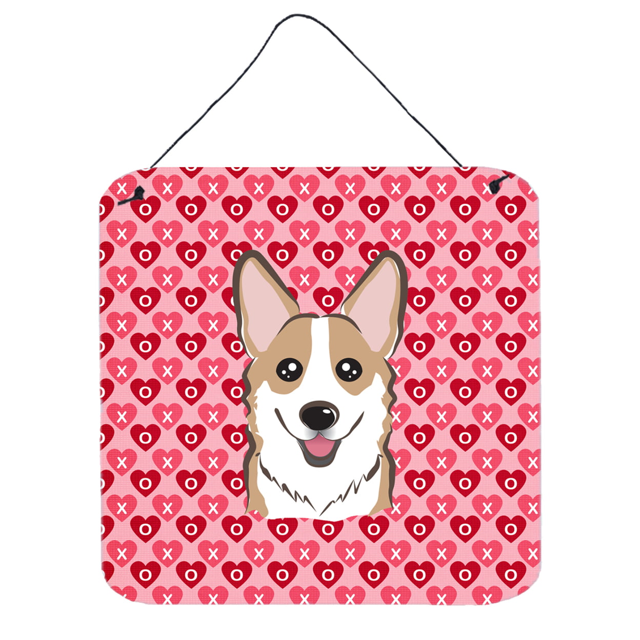 Sable Corgi Hearts Wall or Door Hanging Prints