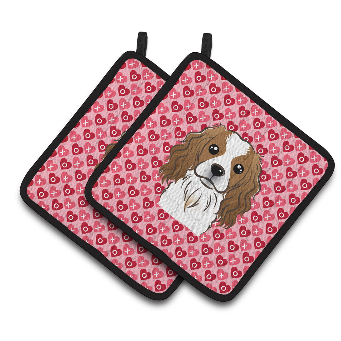 BB5294PTHD Cavalier Spaniel Hearts Pair of Pot Holders