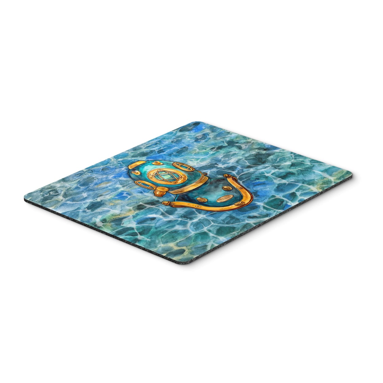 Deep Sea Diving Helmet Mouse Pad, Hot Pad or Trivet