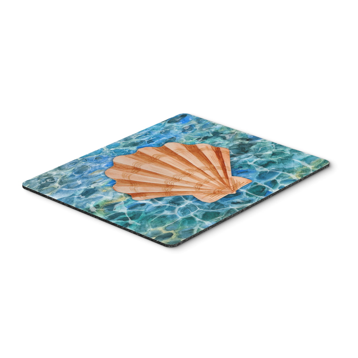 Scallop Shell & Water Mouse Pad, Hot Pad or Trivet