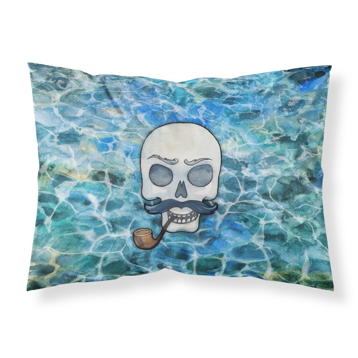 BB5345PILLOWCASE Skeleton Skull Pirate Fabric Standard Pillowcase