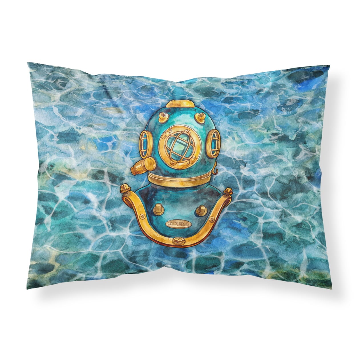 Deep Sea Diving Helmet Fabric Standard Pillowcase