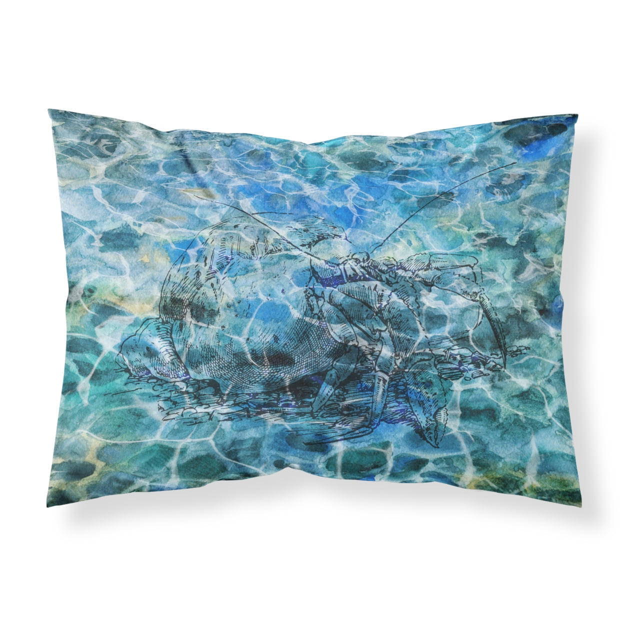 Hermit Crab Under Water Fabric Standard Pillowcase