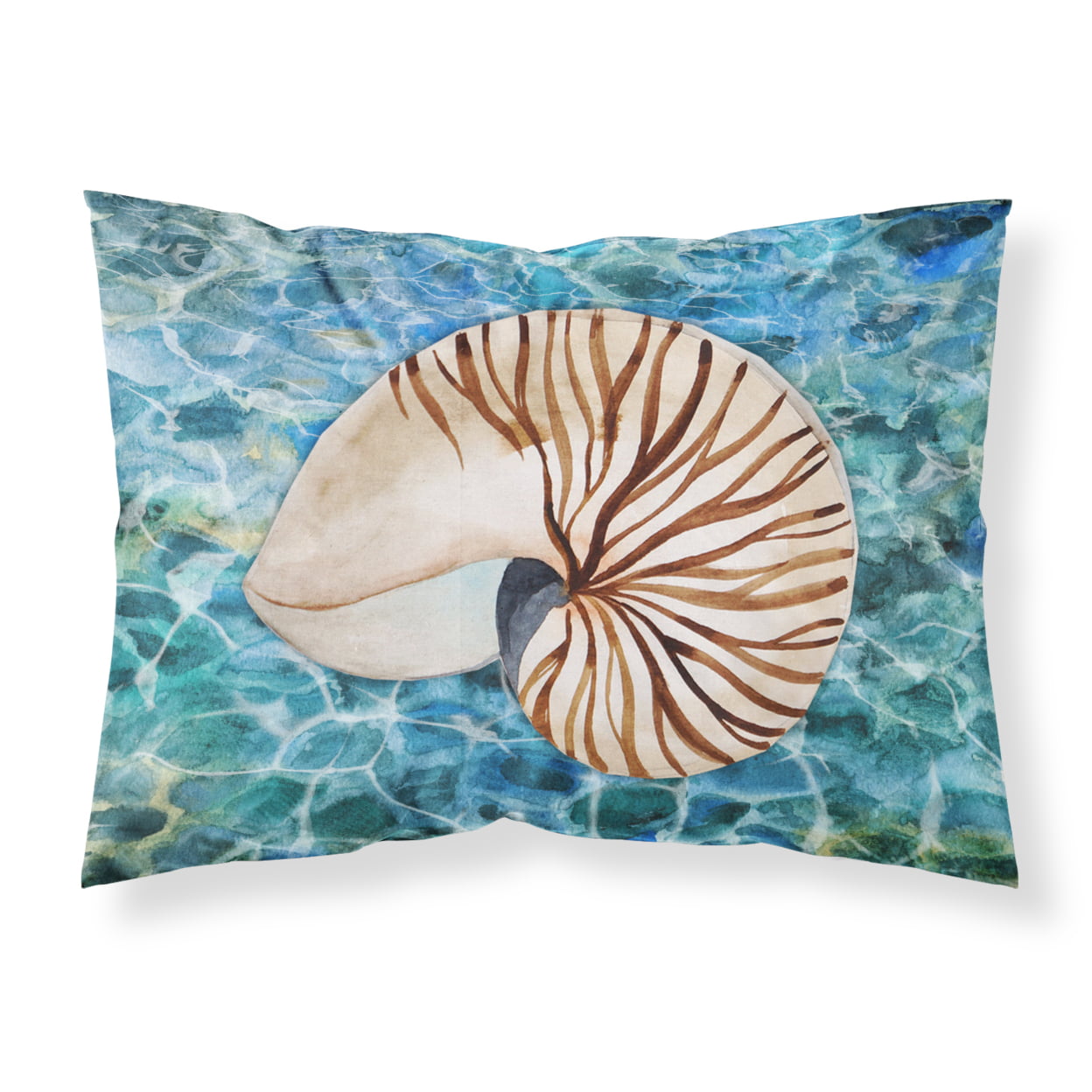 Sea Shell & Water Fabric Standard Pillowcase