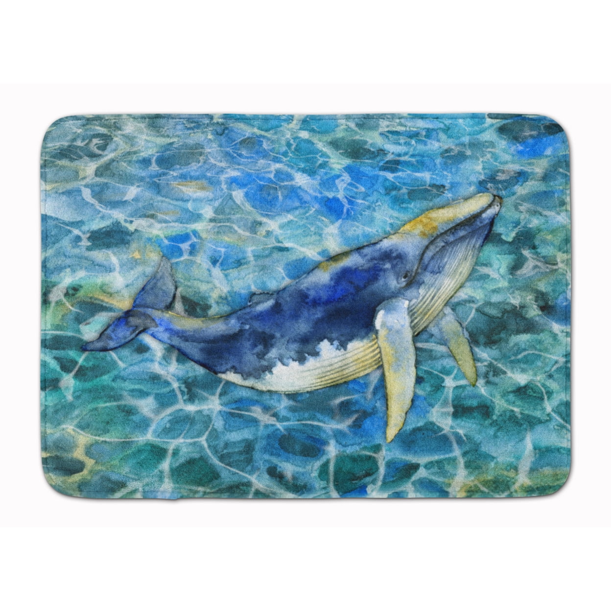 BB5336RUG Humpback Whale Machine Washable Memory Foam Mat