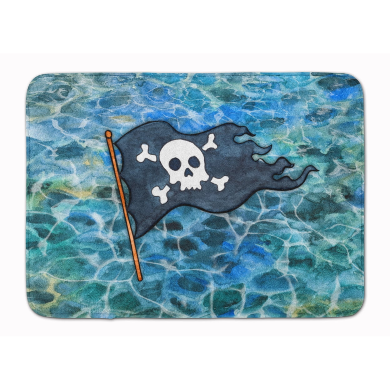 BB5342RUG Pirate Flag Machine Washable Memory Foam Mat