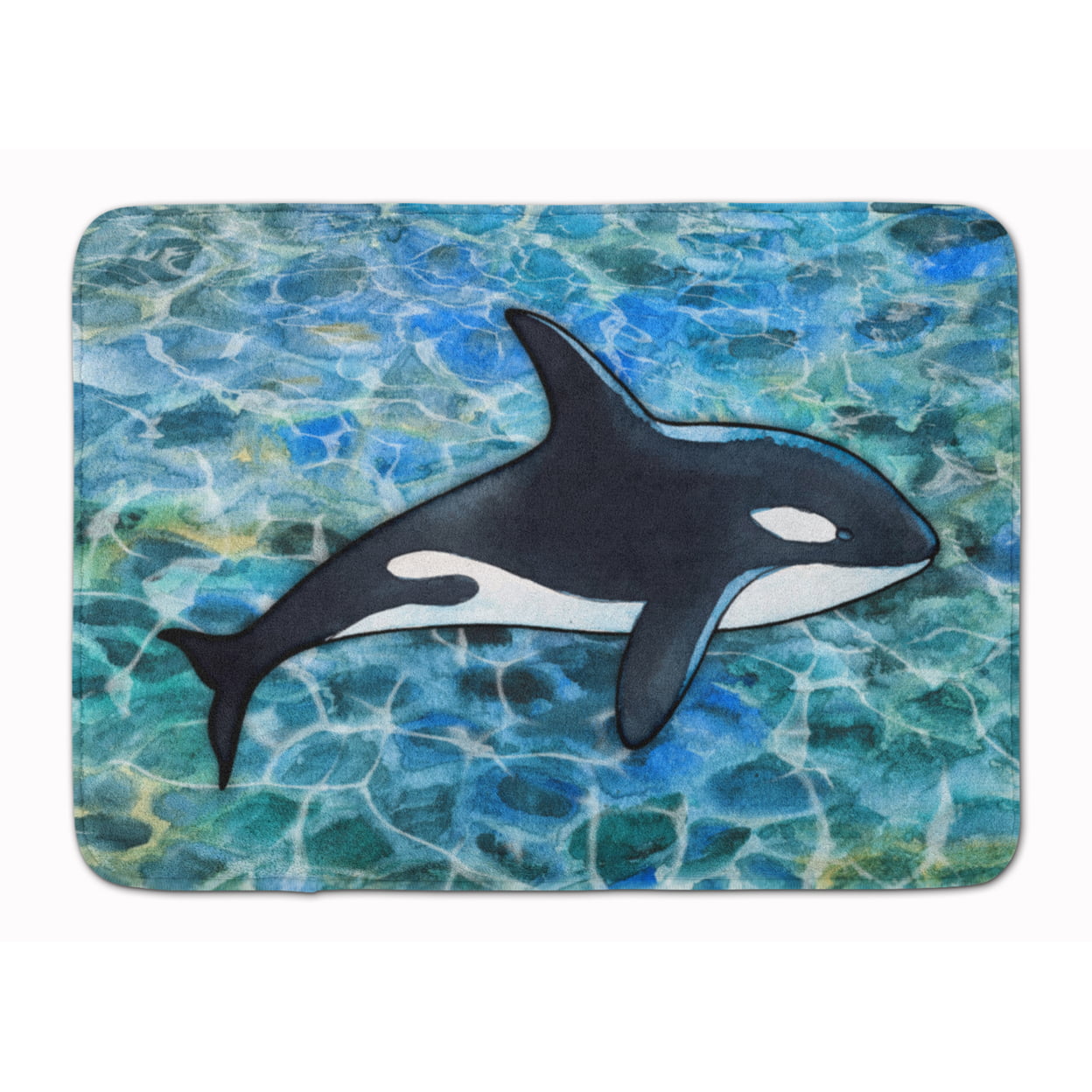 BB5348RUG Killer Whale Orca Machine Washable Memory Foam Mat