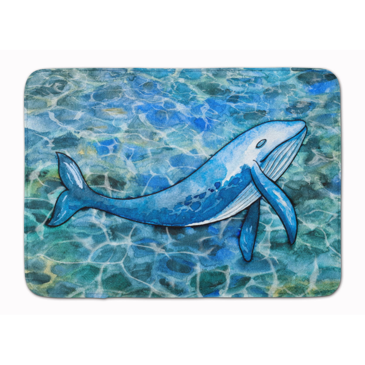 BB5353RUG Humpback Whale Machine Washable Memory Foam Mat