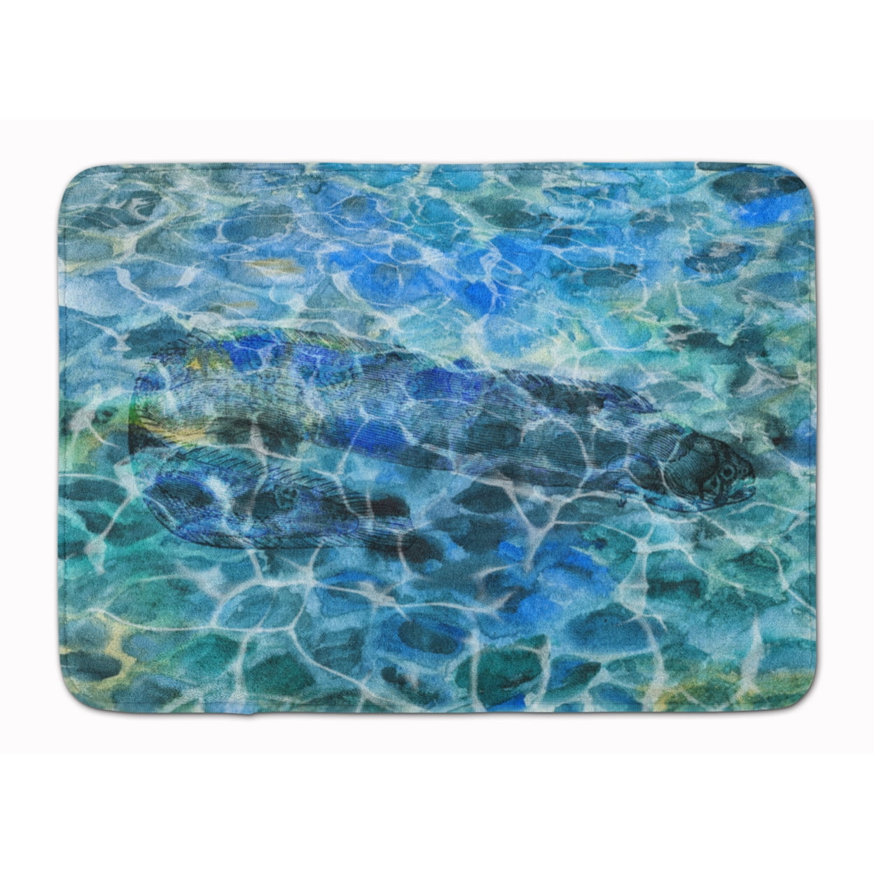 BB5360RUG Eel Under Water Machine Washable Memory Foam Mat