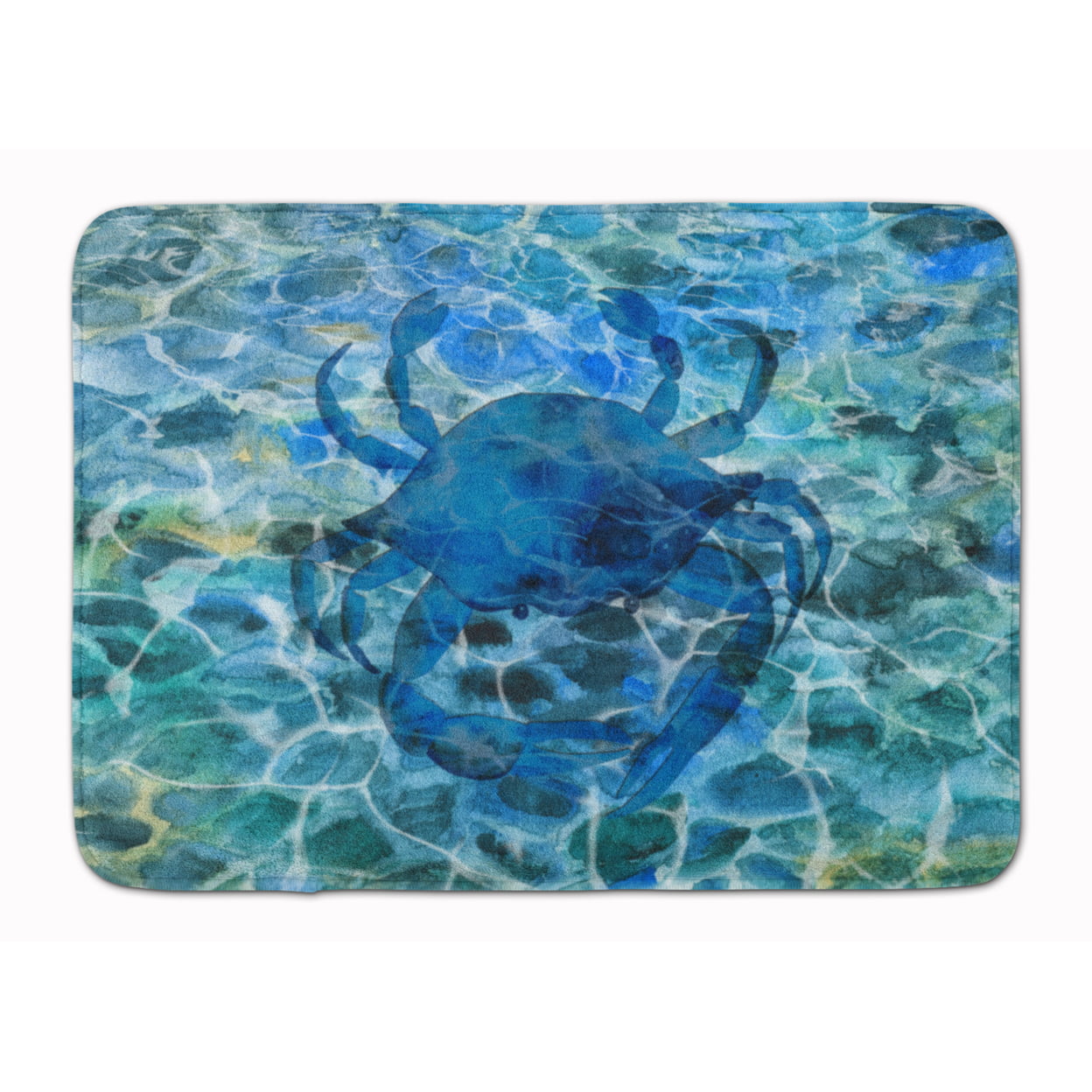 BB5369RUG Blue Crab Under Water Machine Washable Memory Foam Mat -  Carolines Treasures