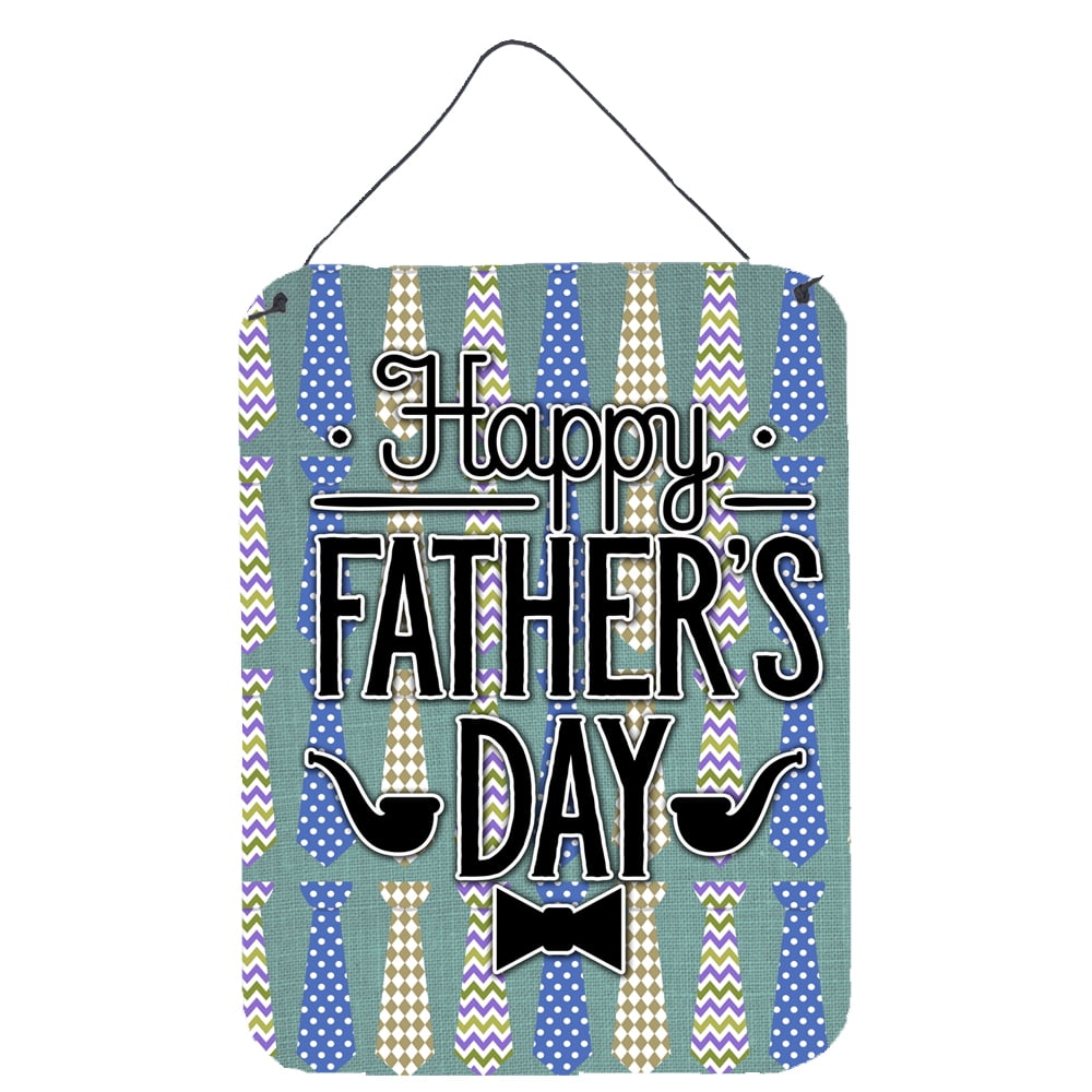 BB5437DS1216 Happy Fathers Day Neckties Wall or Door Hanging Prints