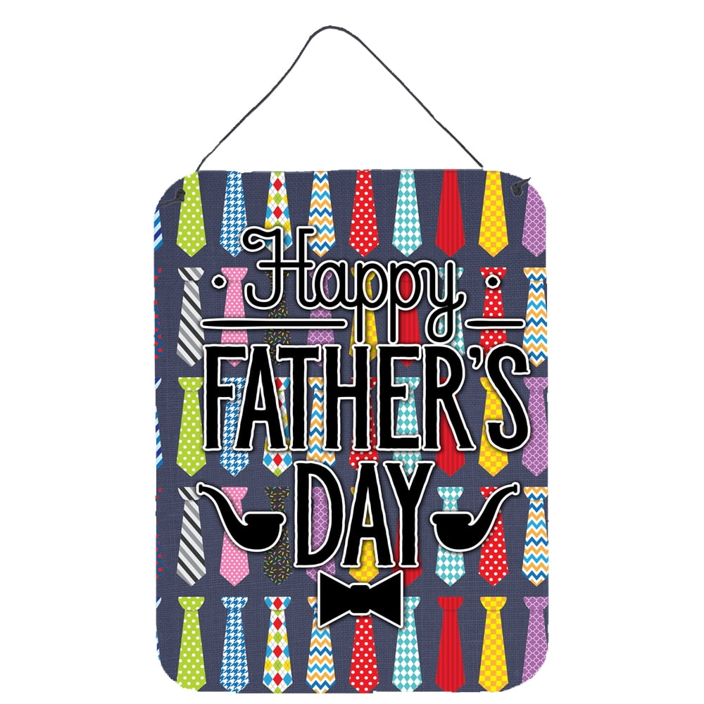 Happy Fathers Day Neckties Bright Wall or Door Hanging Prints