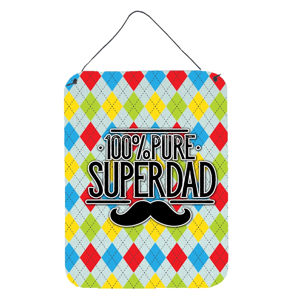 100 Percent Pure Dad Argyle Wall or Door Hanging Prints