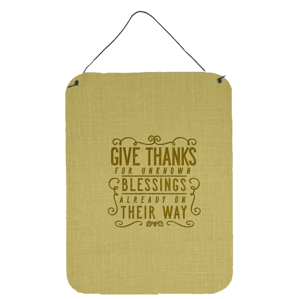 Give Thanks Blessings Wall or Door Hanging Prints