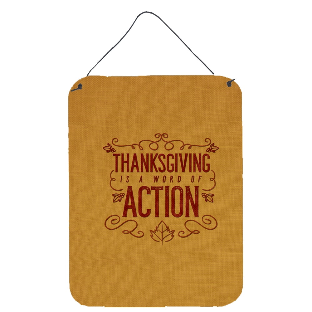 Thanksgiving is Action Wall or Door Hanging Prints