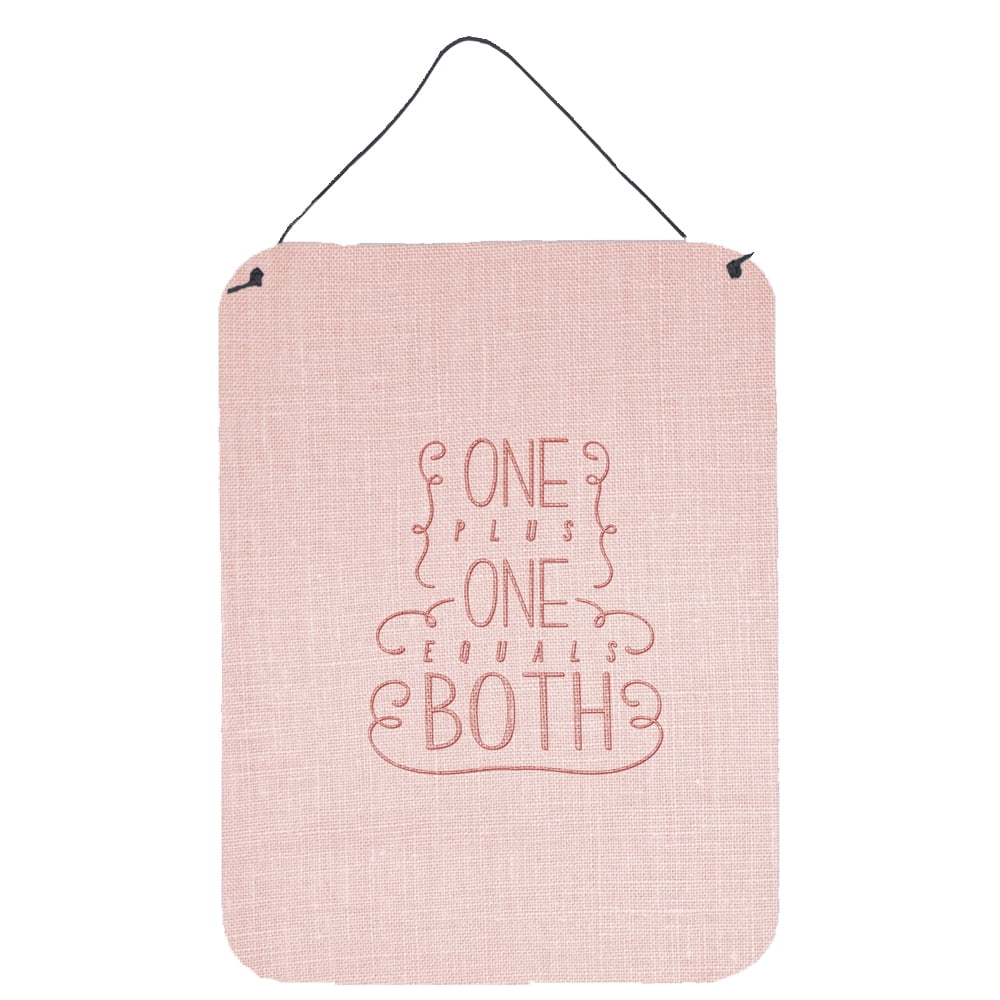 One Plus One Equals Both Wall or Door Hanging Prints