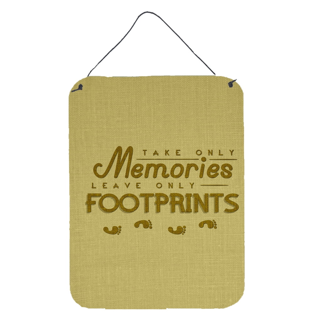 Take Memories Leave Footprints Wall or Door Hanging Prints