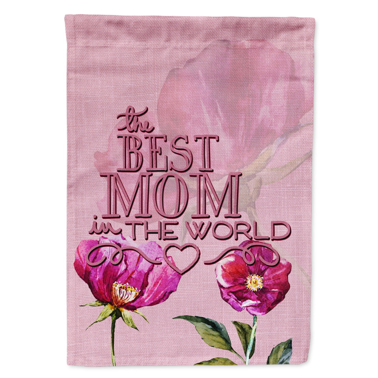 The Best Mom in the World Garden Size Flag