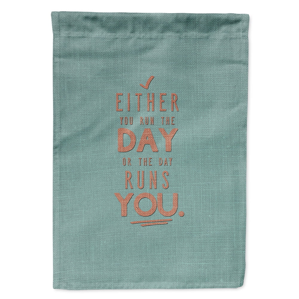 Run the Day Garden Size Flag