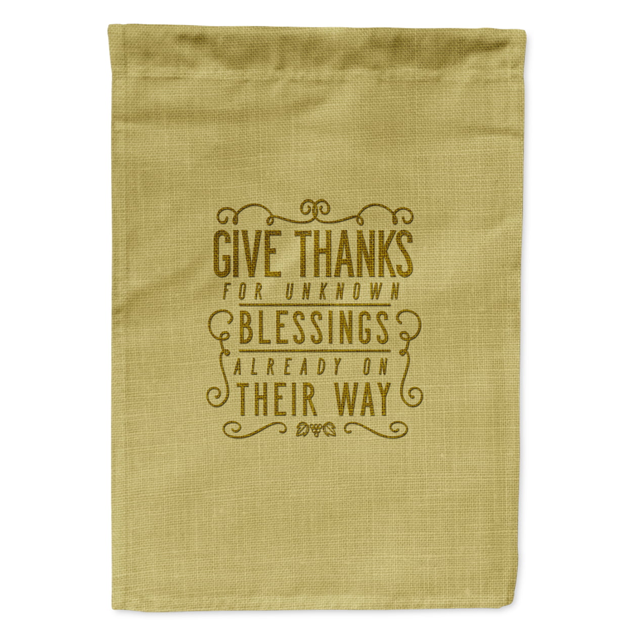 Give Thanks Blessings Garden Size Flag