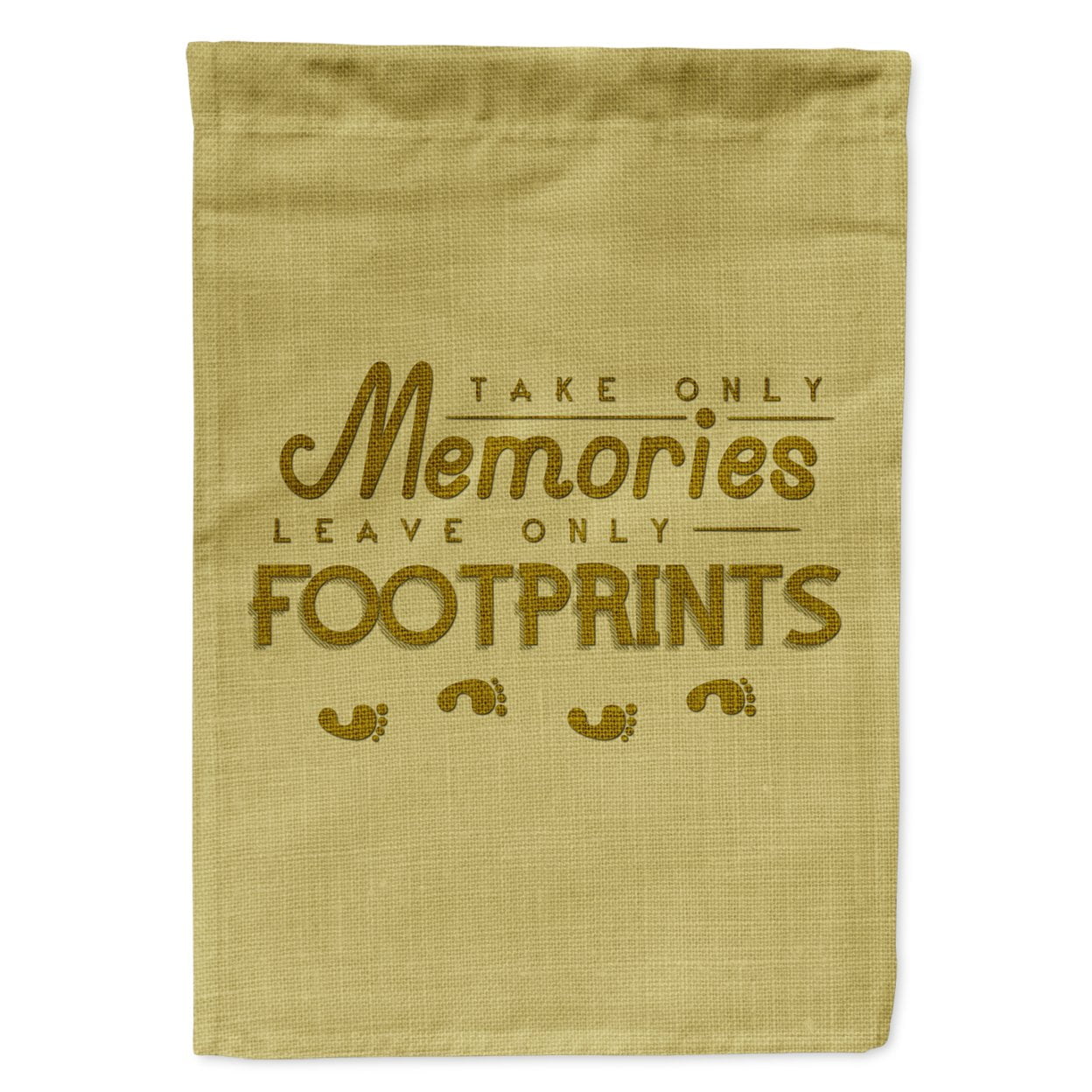 Take Memories Leave Footprints Garden Size Flag