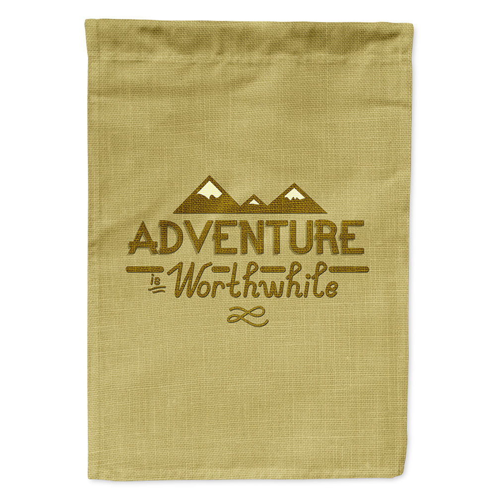 Adventure is Worthwhile Garden Size Flag