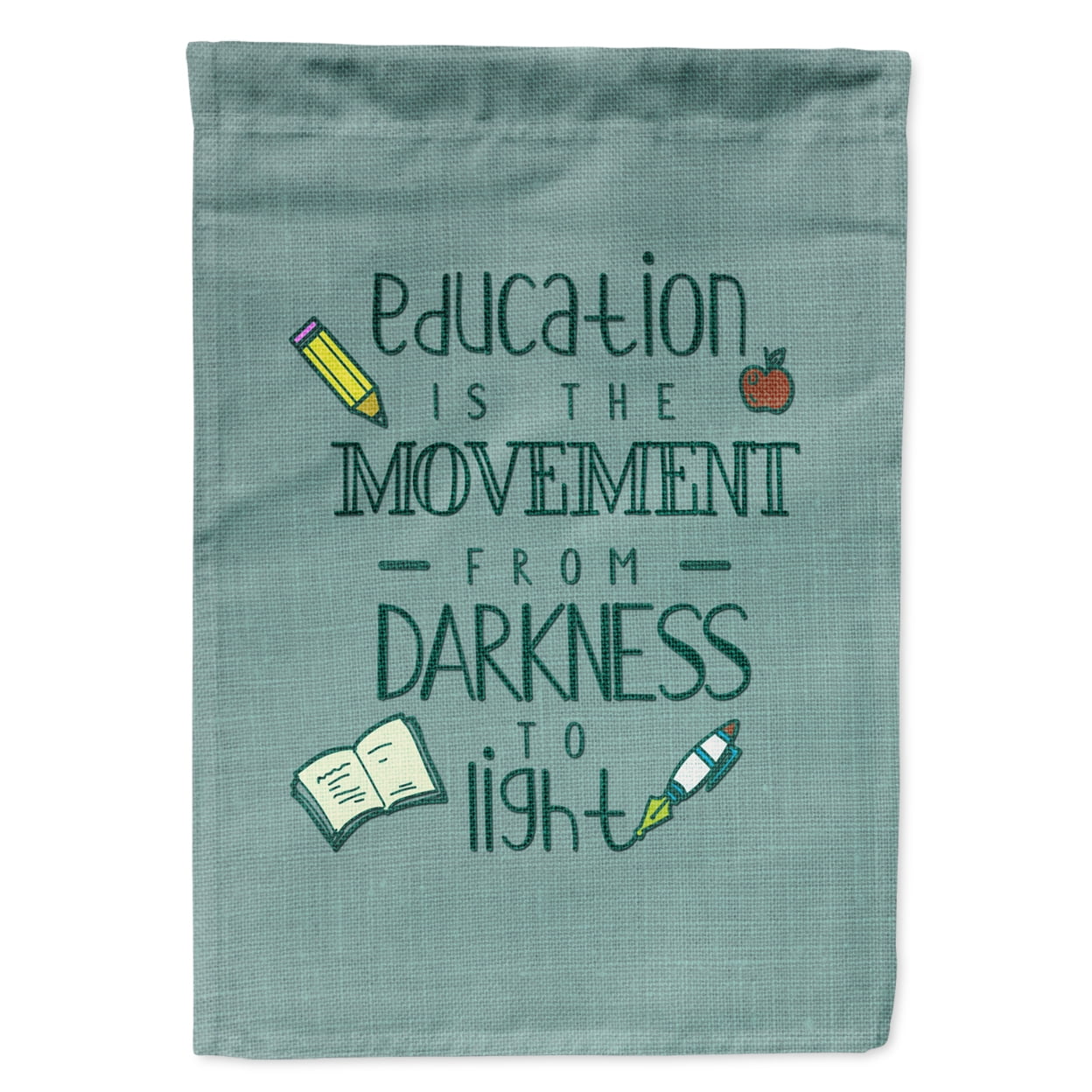Education is Movement Teacher Garden Size Flag