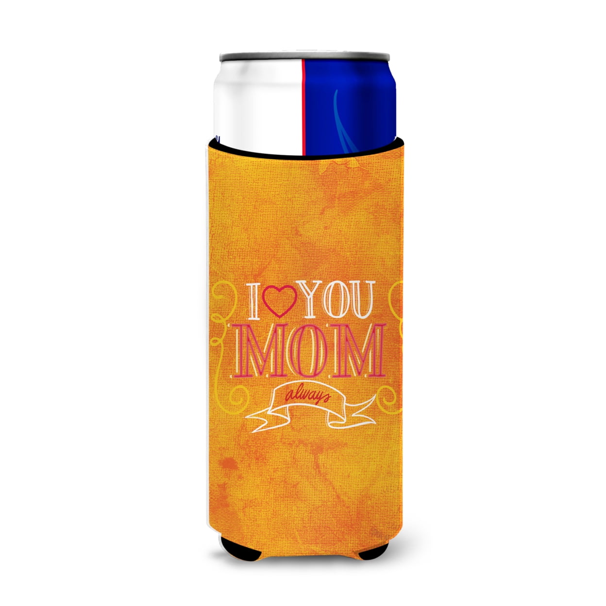 Picture of Carolines Treasures BB5417MUK I Love you Mom Michelob Ultra Hugger for Slim Cans