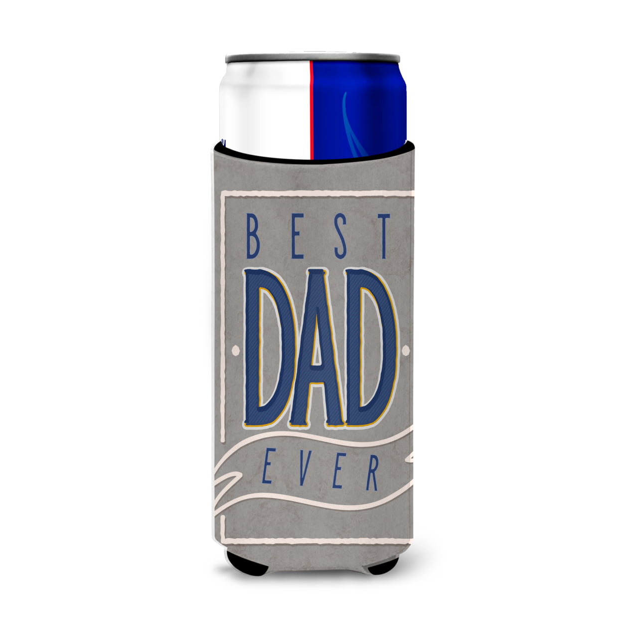 Picture of Carolines Treasures BB5430MUK Best Dad Ever Michelob Ultra Hugger for Slim Cans