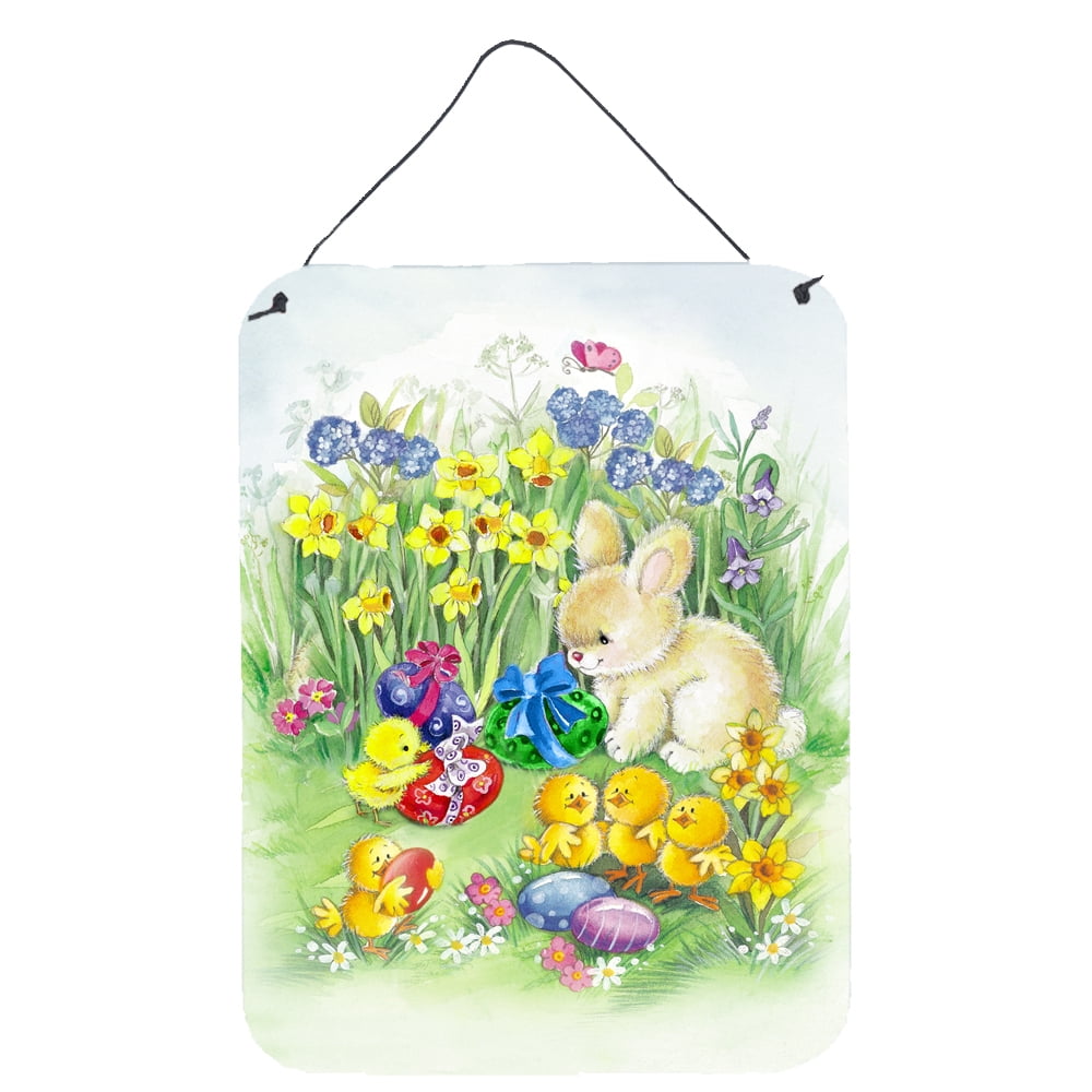 Easter Chicks & Bunny Wall or Door Hanging Prints