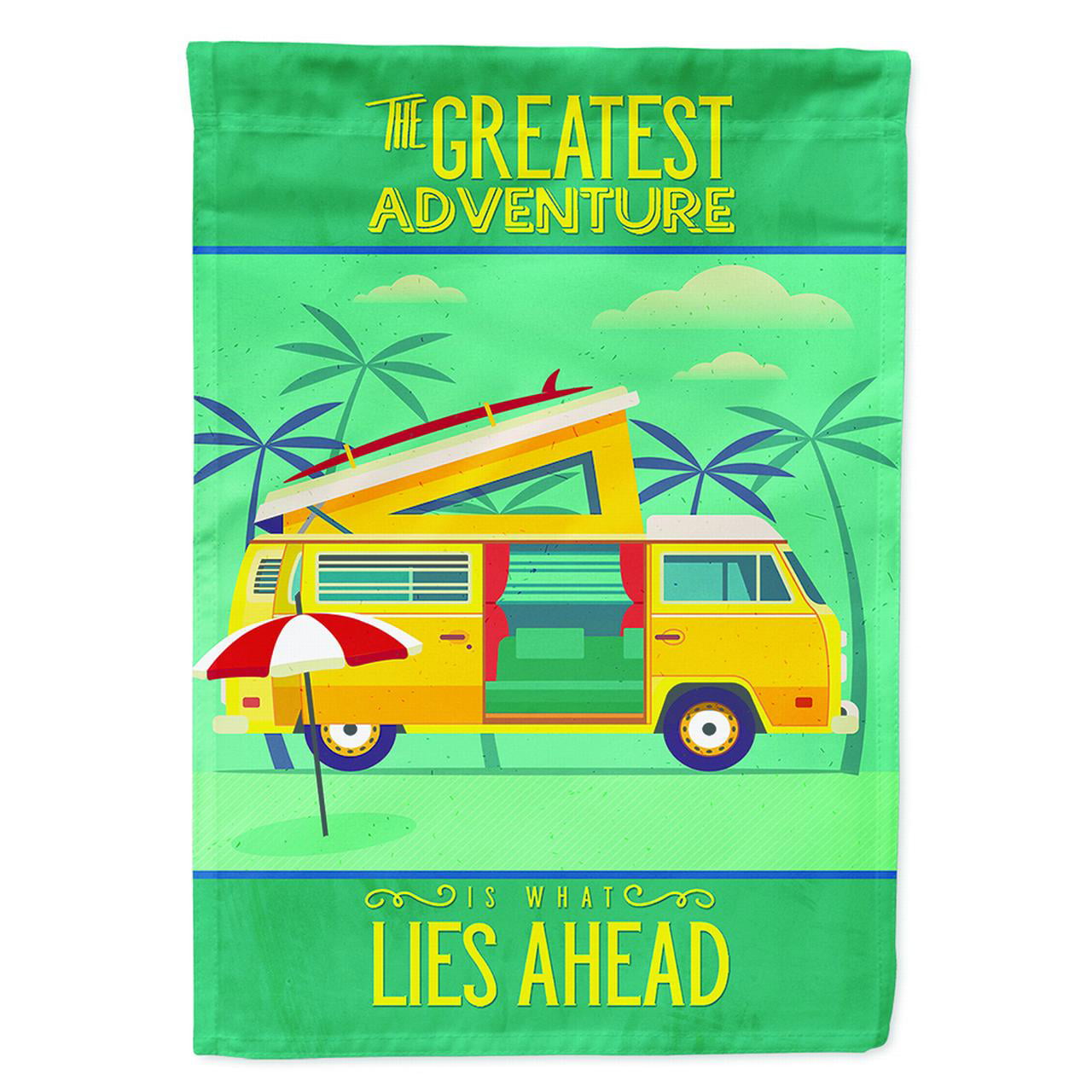 Greatest Adventure Camper Van Flag Canvas House Size