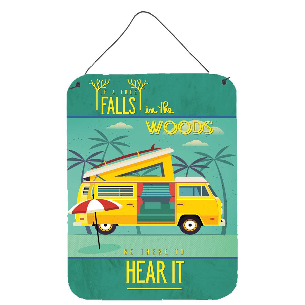 Be in the Woods Camper Van Wall or Door Hanging Prints